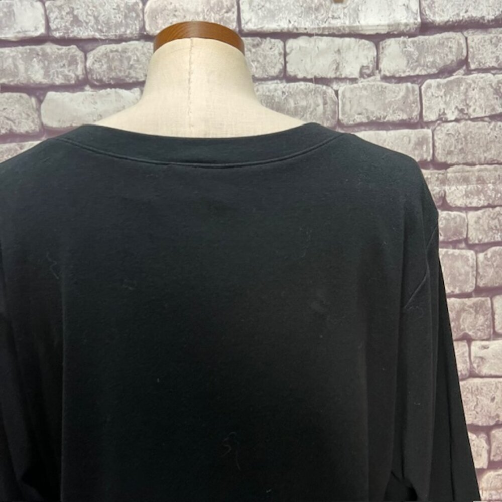 Chico's Black & White 3/4 Sleeve Blouse Size XL - Picture 7 of 9